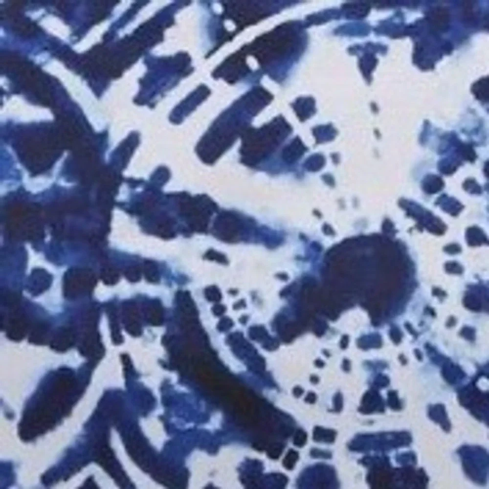 Vera Bradley ReActive Lanyard Island Tie Dye Blue White Recycled 26692-U46 NEW